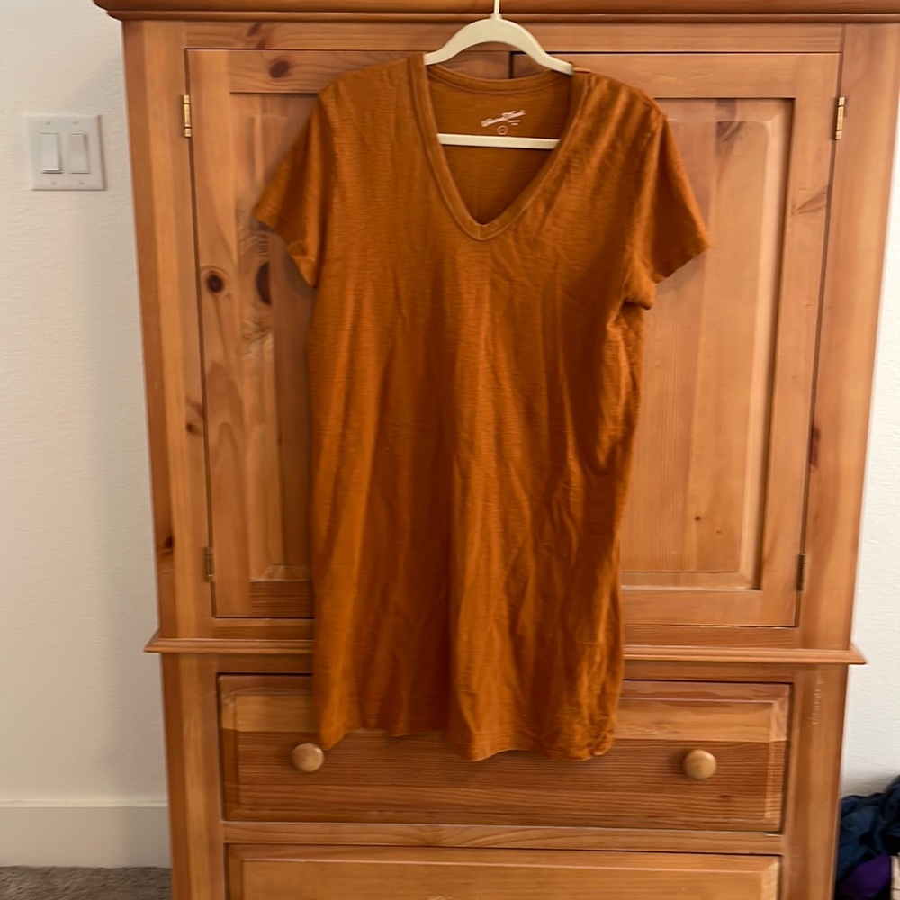 Orange T-Shirt Dress